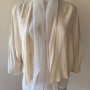 Ef Vintage Cocktail Evening Wrap Semi Sheer Shawl